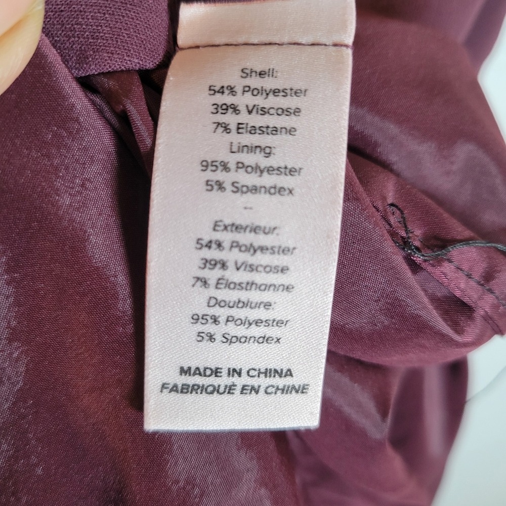 Cinq a Sept Womens Plum Piper Tank Ruffle Midi Dress Size 6 Purple Career Party - Picture 4 of 10